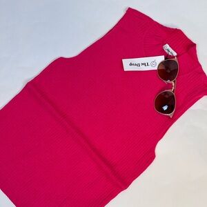 The Drop Women's Vibrant Pink Sweater Tank Top